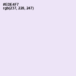 #EDE4F7 - Blue Chalk Color Image