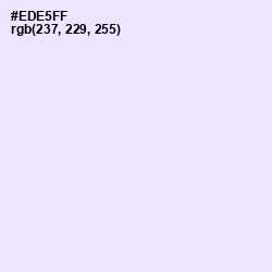 #EDE5FF - Blue Chalk Color Image