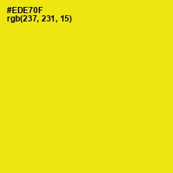 #EDE70F - Lemon Color Image