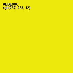 #EDE90C - Lemon Color Image