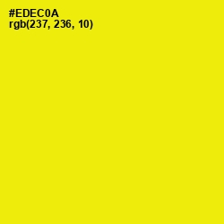 #EDEC0A - Lemon Color Image