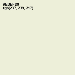 #EDEFD9 - White Rock Color Image