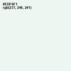 #EDF6F1 - Aqua Haze Color Image