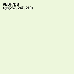 #EDF7DB - Frost Color Image