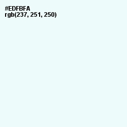 #EDFBFA - Twilight Blue Color Image