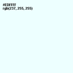 #EDFFFF - Twilight Blue Color Image