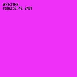 #EE31F8 - Razzle Dazzle Rose Color Image