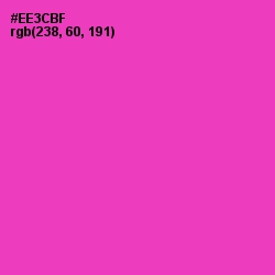 #EE3CBF - Persian Rose Color Image