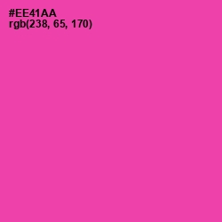 #EE41AA - Brilliant Rose Color Image
