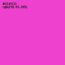 #EE41CD - Fuchsia Pink Color Image