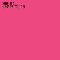 #EE4883 - French Rose Color Image