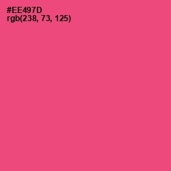 #EE497D - Wild Watermelon Color Image