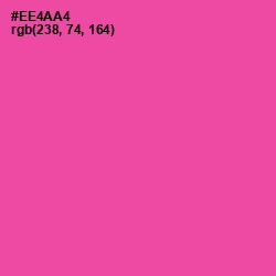 #EE4AA4 - Brilliant Rose Color Image