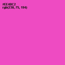 #EE4BC2 - Fuchsia Pink Color Image