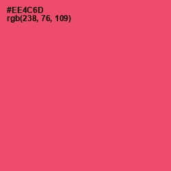 #EE4C6D - Mandy Color Image