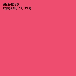 #EE4D70 - Mandy Color Image