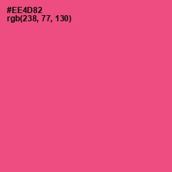 #EE4D82 - French Rose Color Image