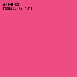 #EE4D83 - French Rose Color Image