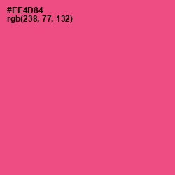 #EE4D84 - French Rose Color Image