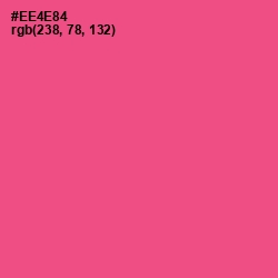 #EE4E84 - French Rose Color Image