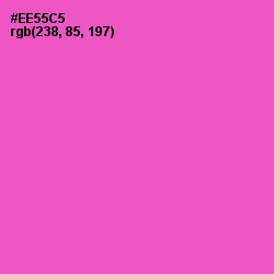 #EE55C5 - Orchid Color Image