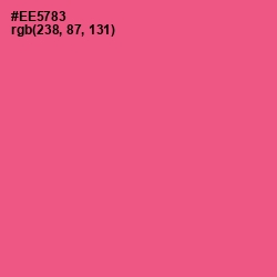 #EE5783 - French Rose Color Image