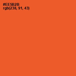 #EE5B2B - Flamingo Color Image