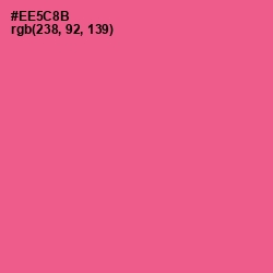 #EE5C8B - French Rose Color Image