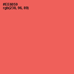 #EE6059 - Persimmon Color Image