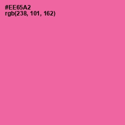 #EE65A2 - Hot Pink Color Image