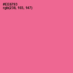 #EE6793 - Deep Blush Color Image