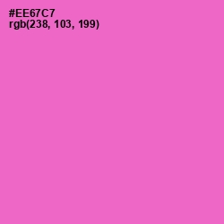 #EE67C7 - Orchid Color Image