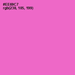 #EE69C7 - Orchid Color Image