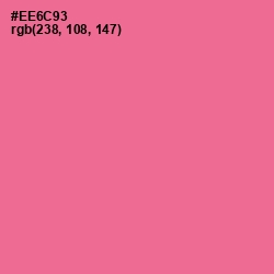 #EE6C93 - Deep Blush Color Image