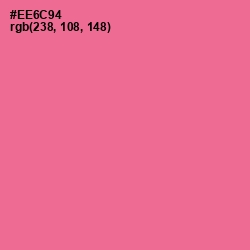 #EE6C94 - Deep Blush Color Image