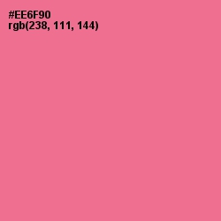 #EE6F90 - Deep Blush Color Image