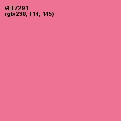 #EE7291 - Deep Blush Color Image
