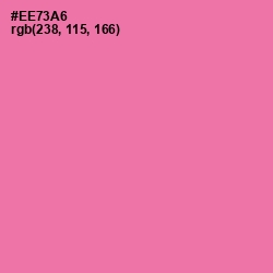 #EE73A6 - Hot Pink Color Image