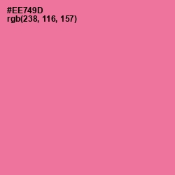 #EE749D - Deep Blush Color Image