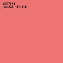 #EE7574 - Sunglo Color Image