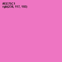 #EE75C1 - Orchid Color Image