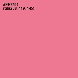 #EE7791 - Deep Blush Color Image