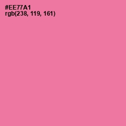 #EE77A1 - Hot Pink Color Image