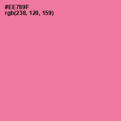 #EE789F - Deep Blush Color Image