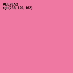 #EE78A2 - Hot Pink Color Image