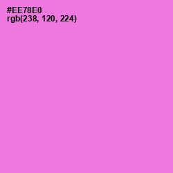 #EE78E0 - Blush Pink Color Image