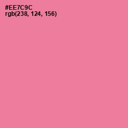 #EE7C9C - Deep Blush Color Image