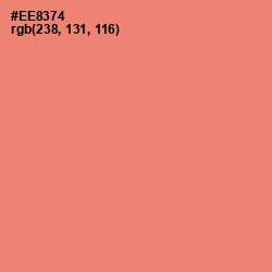 #EE8374 - Apricot Color Image