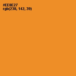 #EE8E27 - Carrot Orange Color Image