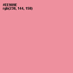 #EE909E - Sea Pink Color Image